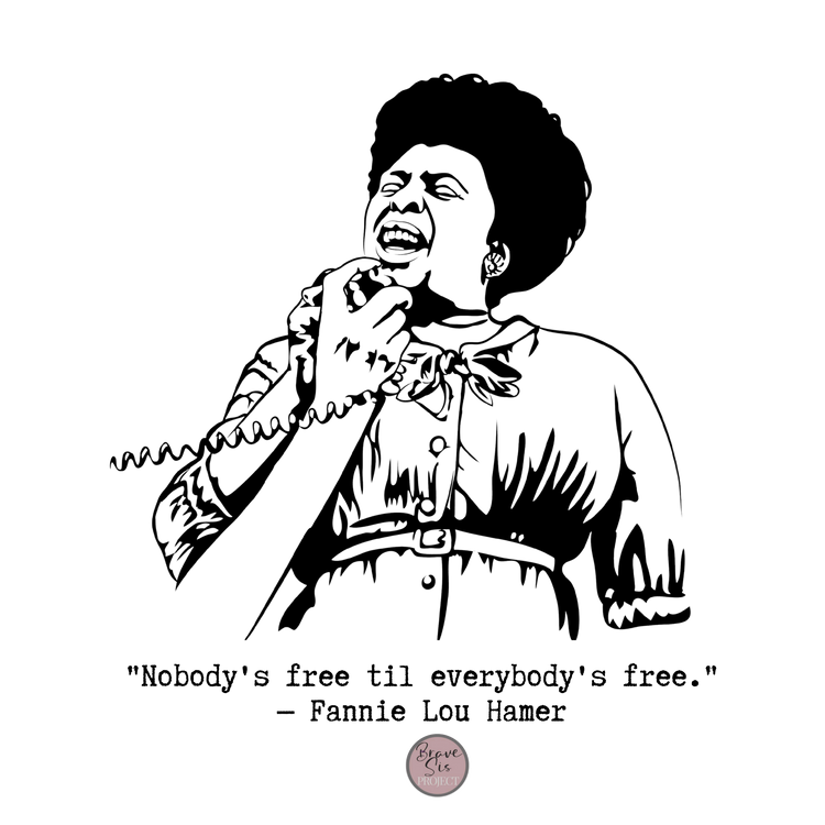 Fannie Lou Hamer "Nobody's Free" Eco Tote Bag