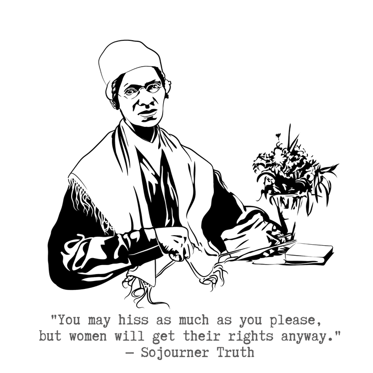 Sojourner Truth "Women Will Get Their Rights" Relaxed t-shirt